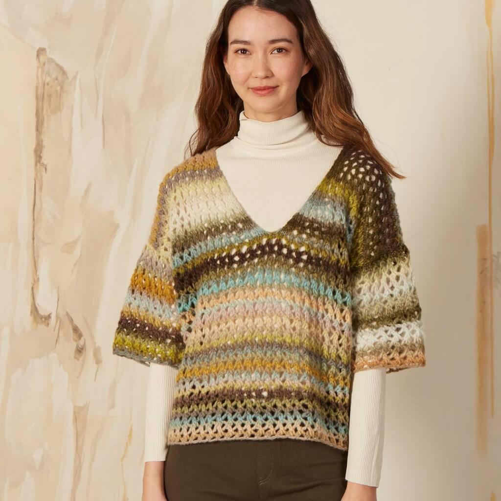 Lang Yarns Pattern Pullover mit Hexentreppenmuster Strickset - Lang Yarns (PDF) Lieblingsgarn