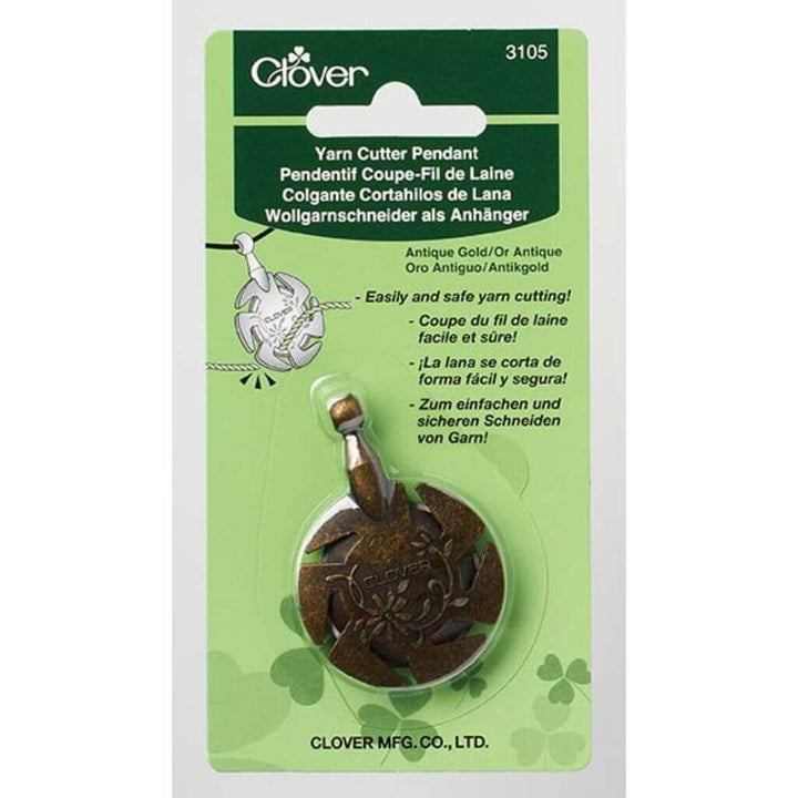 Clover Antikgold Clover Wollgarnschneider als Anhänger Lieblingsgarn