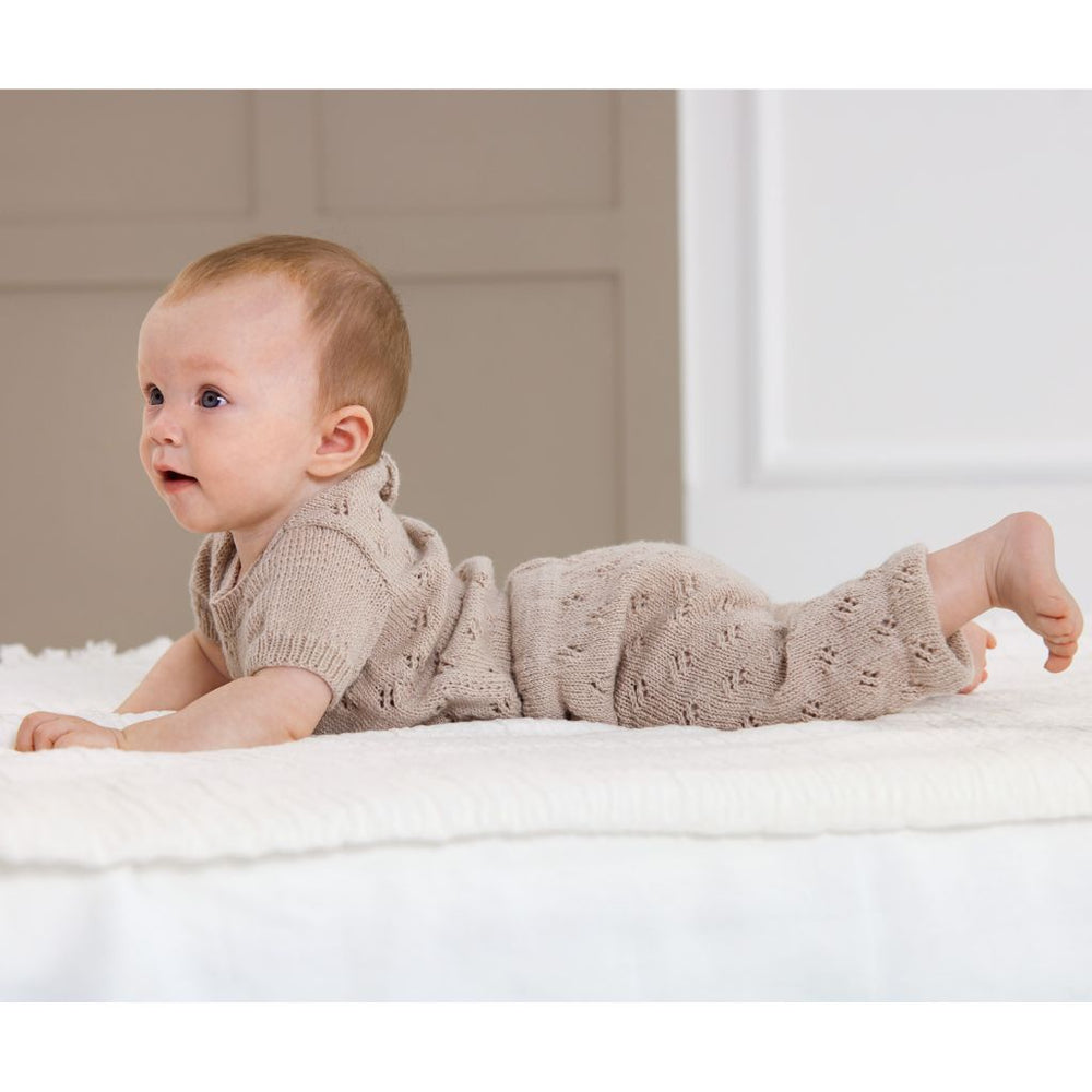 Lana Grossa Cool Wool Baby Kurzarmpulli - Lana Grossa Infanti Nr. 20 Modell 32 Lieblingsgarn