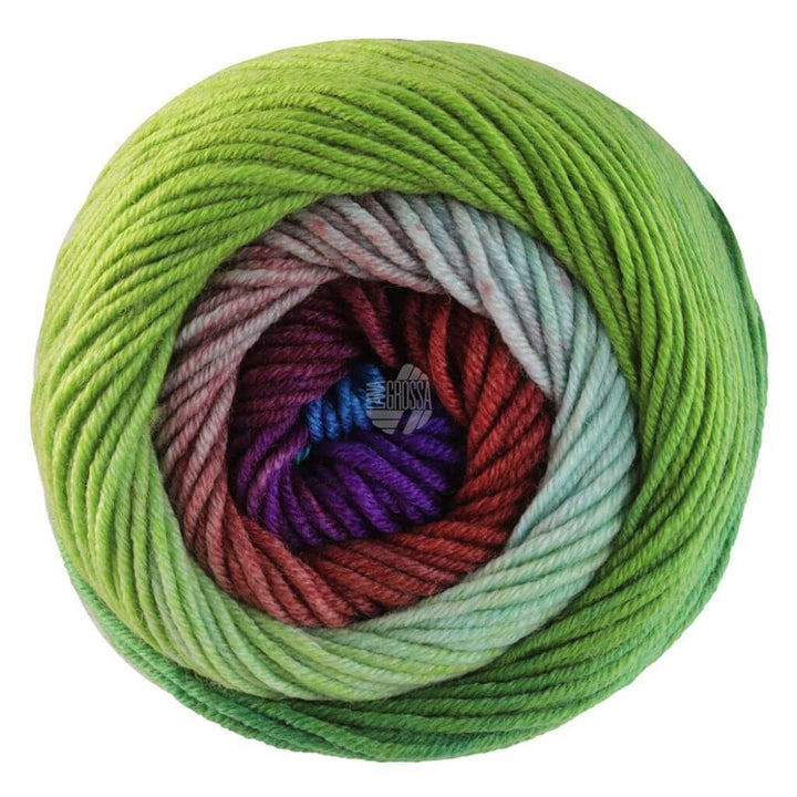 Lana Grossa 4032 - Terrakotta/Braun/Violett/Blau/Türkis/Grün/ Limette/Pastellgrün Lana Grossa Cool Wool Big Color 100g Lieblingsgarn