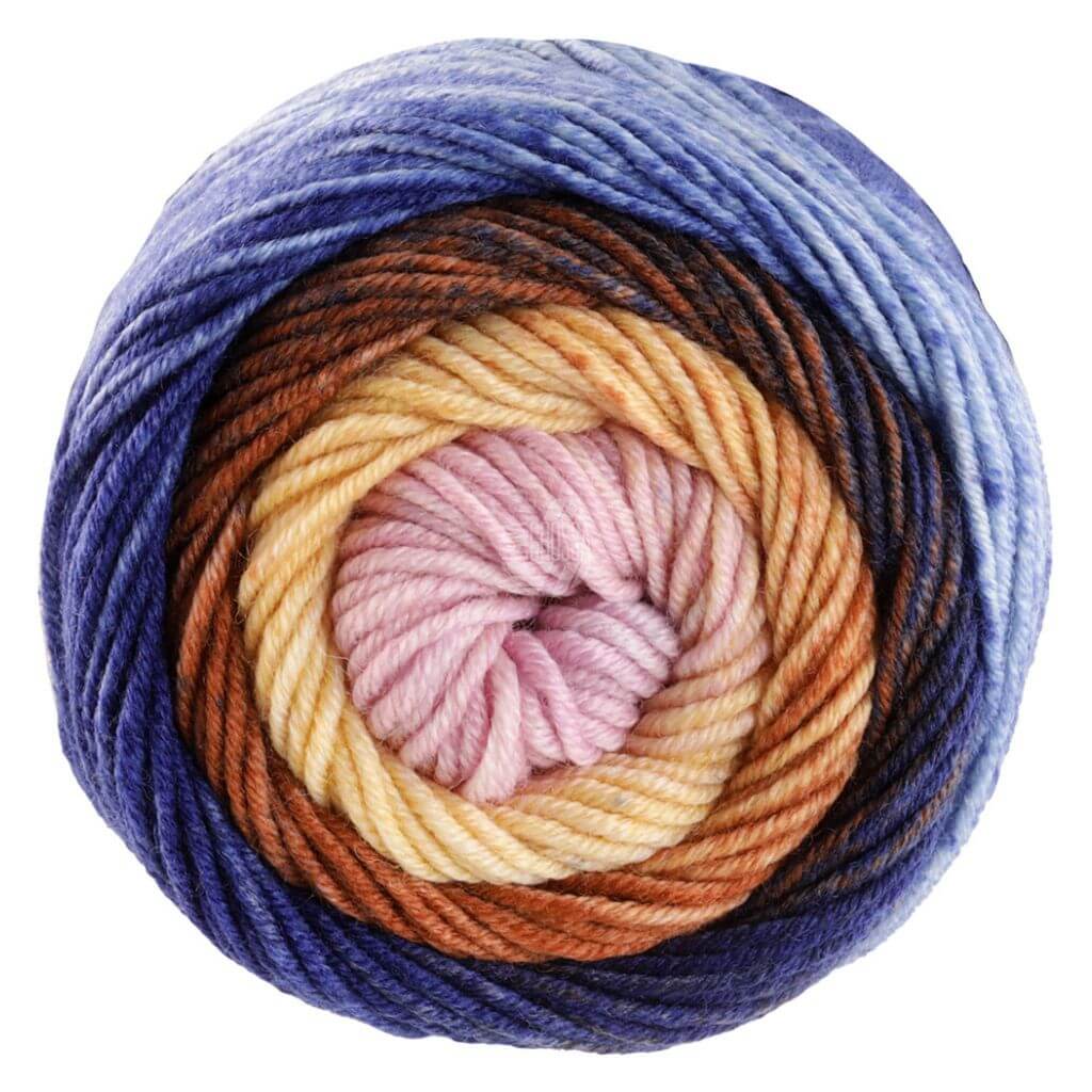 Lana Grossa 4035 - Kornblume/Petrolblau/Karamell/Vanille/ Hellbeige/-grau/-blau Lana Grossa Cool Wool Big Color 100g Lieblingsgarn