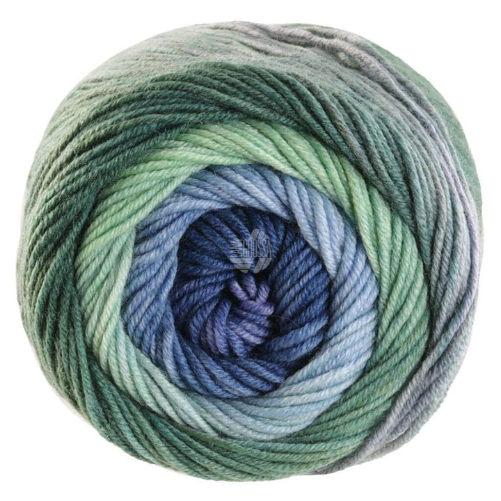 Lana Grossa 4038 - Grün-/Hell-/Dunkelgrau/Anthrazit/Schiefergrau Lana Grossa Cool Wool Big Color 100g Lieblingsgarn