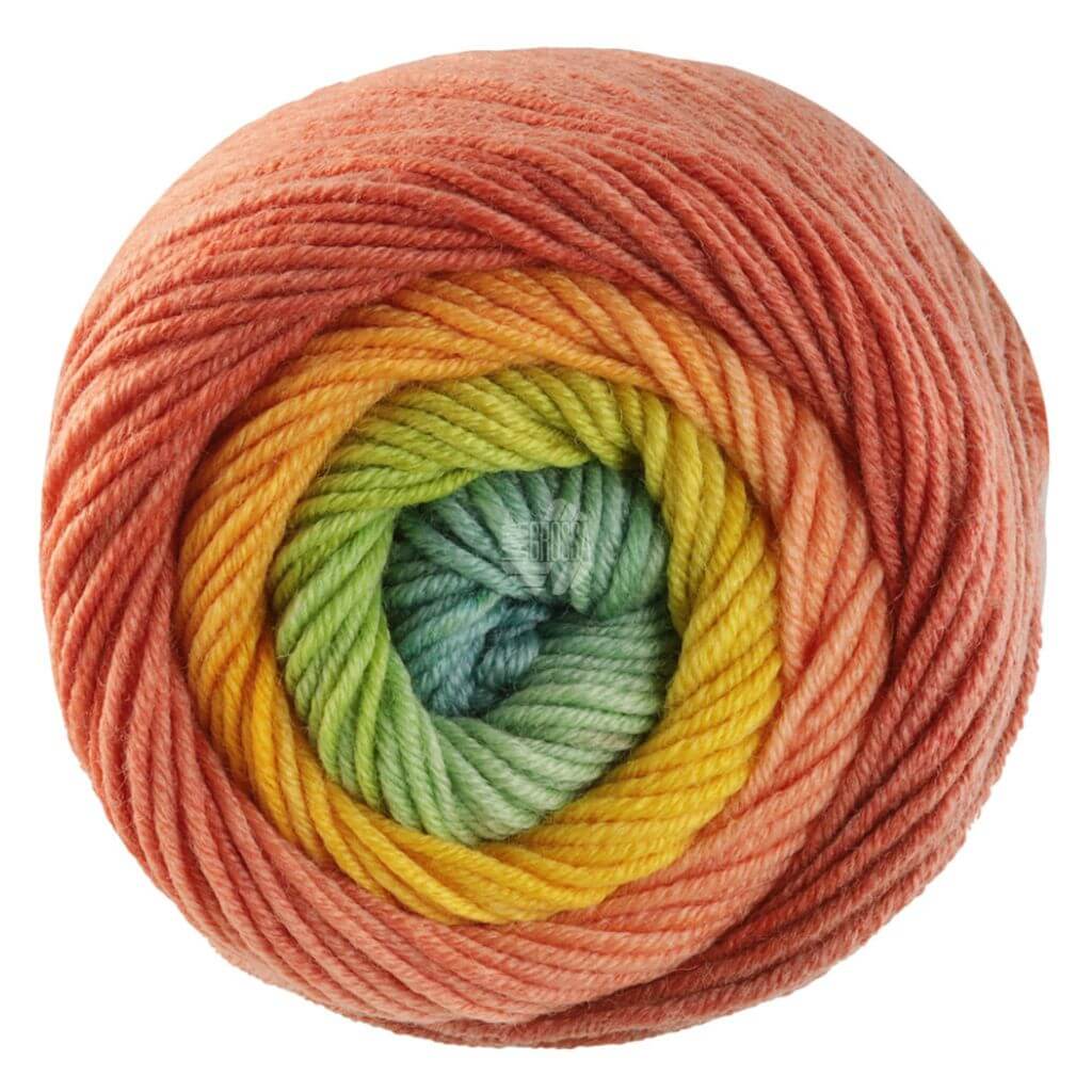 Lana Grossa 4040 - Limette/Senf/Beige/Karamell/Grünbraun/Hellpetrol/ Farngrün Lana Grossa Cool Wool Big Color 100g Lieblingsgarn