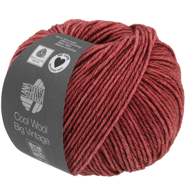 Lana Grossa Cool Wool Big Vintage 7164 - Burgund Lieblingsgarn