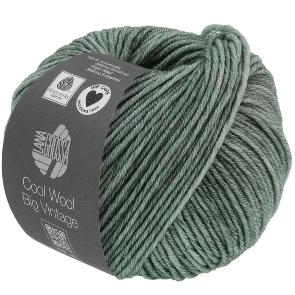 Lana Grossa Cool Wool Big Vintage 7168 - Grüngrau Lieblingsgarn