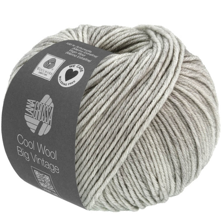 Lana Grossa 7169 - Hellgrau Lana Grossa Cool Wool Big Vintage Lieblingsgarn