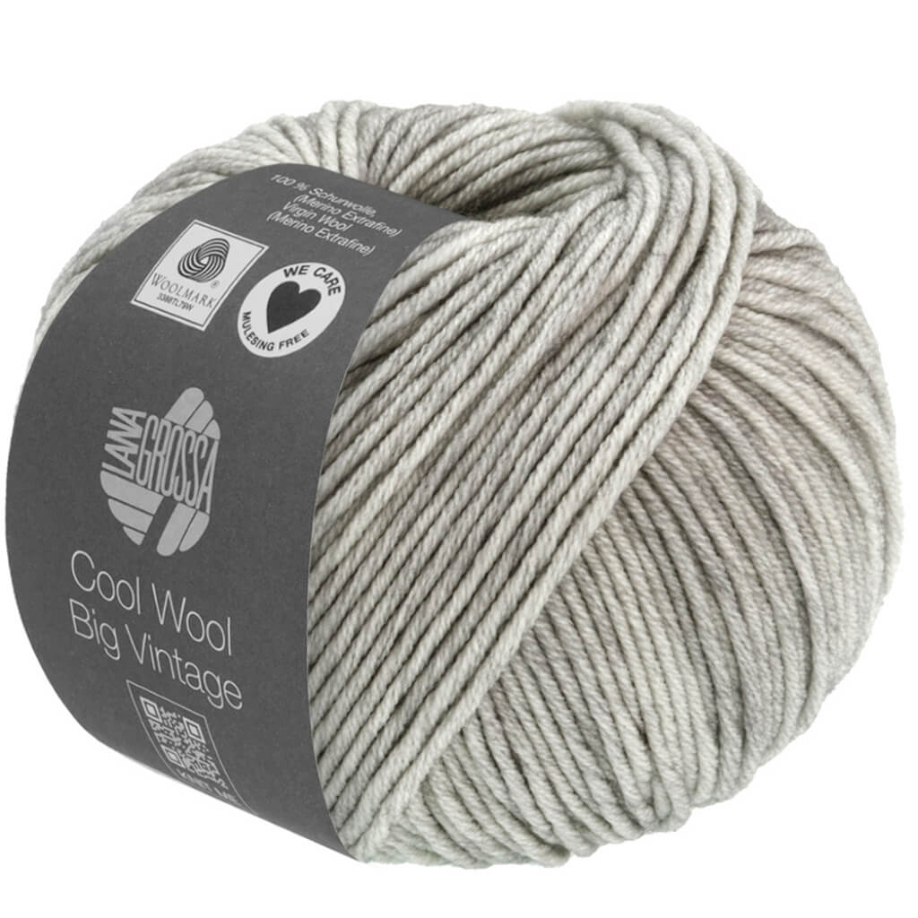 Lana Grossa Cool Wool Big Vintage 7169 - Hellgrau Lieblingsgarn