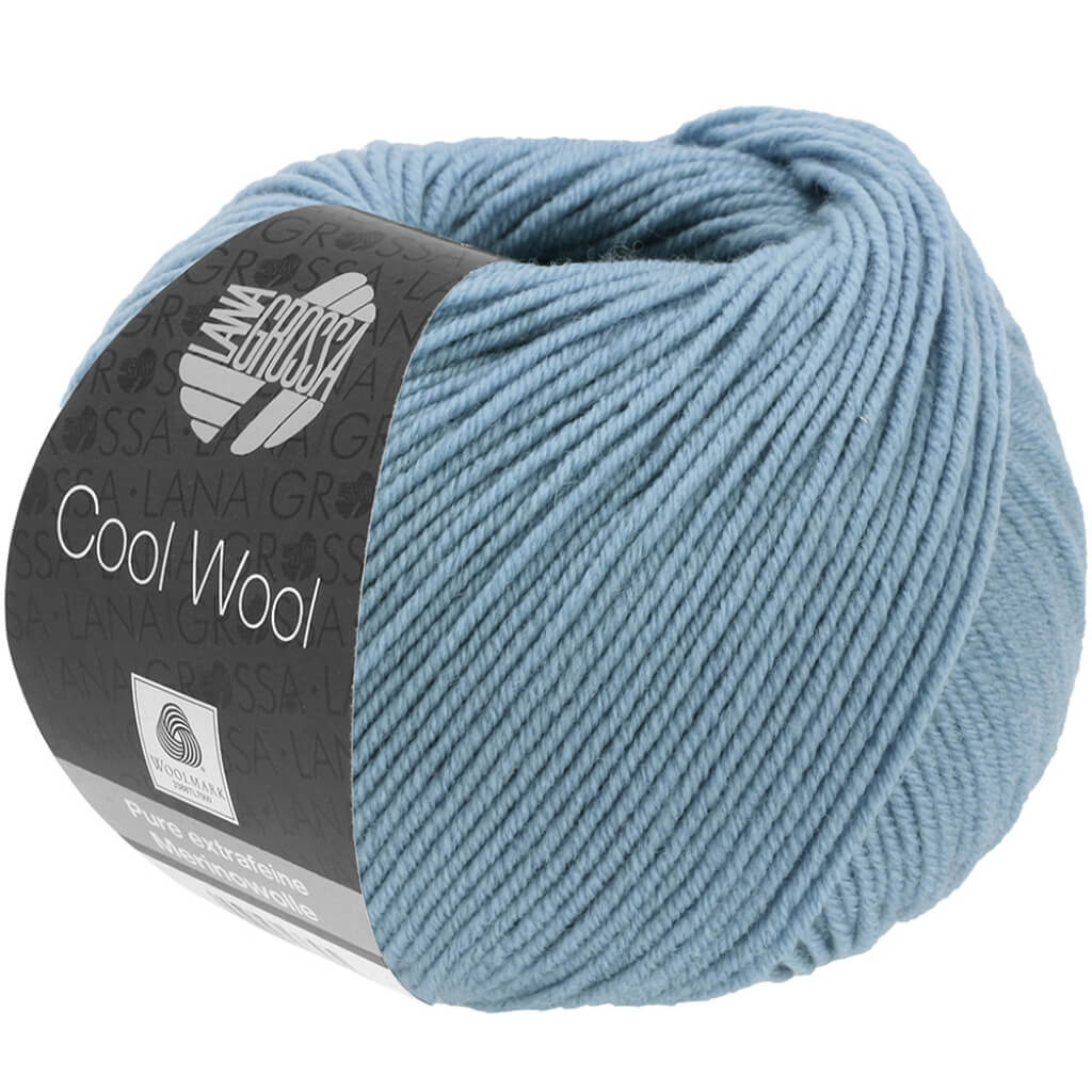 Lana Grossa Cool Wool 50g 2102 - Graublau Lieblingsgarn