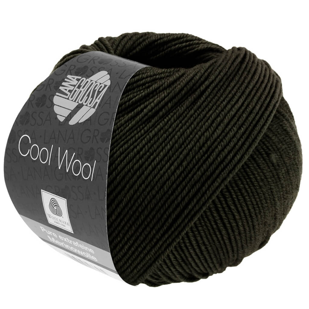 Lana Grossa Cool Wool 50g 2104 - Schwarzgrün Lieblingsgarn