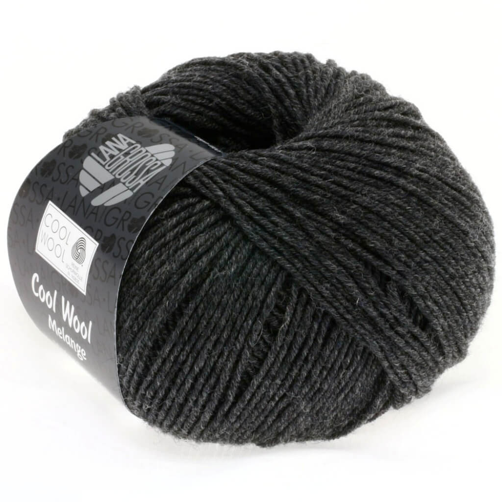 Lana Grossa 0444 - Anthrazit Lana Grossa Cool Wool Mélange Lieblingsgarn