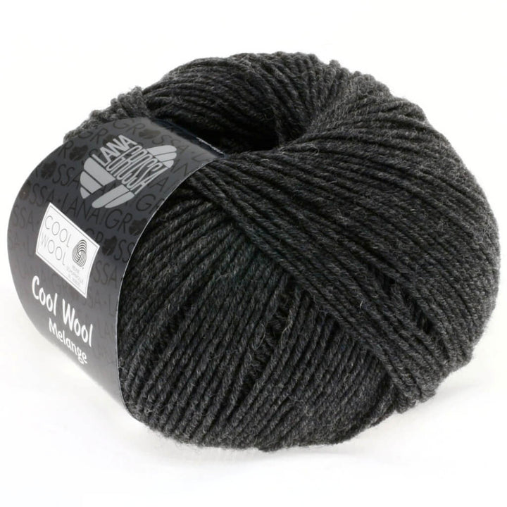 Lana Grossa 0444 - Anthrazit Lana Grossa Cool Wool Mélange Lieblingsgarn