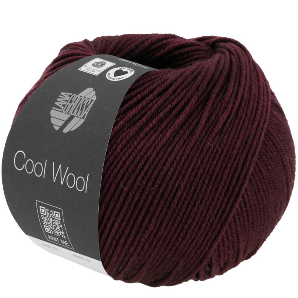 Lana Grossa 1404 - Schwarzrot meliert Lana Grossa Cool Wool Mélange Lieblingsgarn