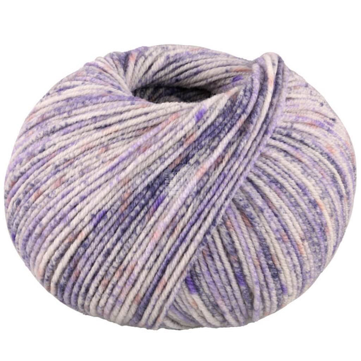 Lana Grossa 5006 - Creme/Grauviolett/Lila/Dunkelgrau/Rosa Lana Grossa Cool Wool Spots Lieblingsgarn