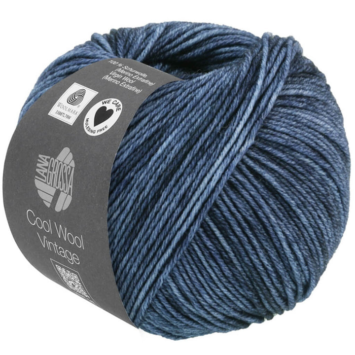 Lana Grossa Cool Wool Vintage 7366 - Dunkelblau Lieblingsgarn