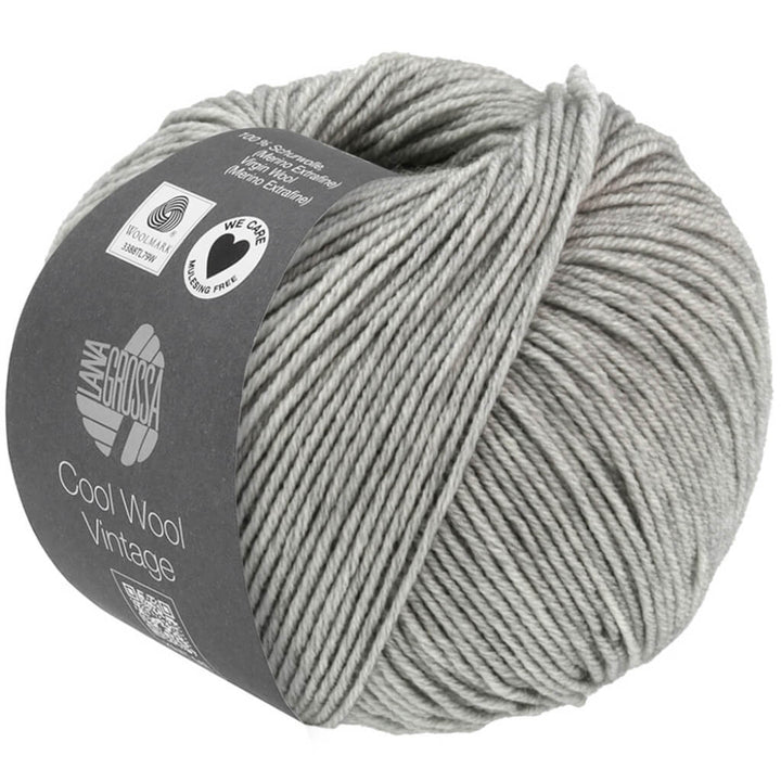Lana Grossa 7369 - Hellgrau Lana Grossa Cool Wool Vintage Lieblingsgarn