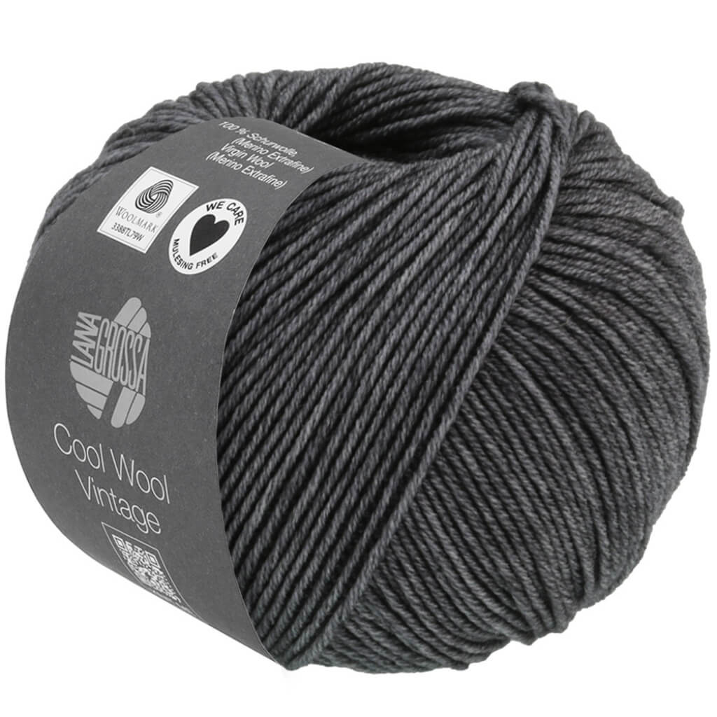 Lana Grossa 7370 - Anthrazit Lana Grossa Cool Wool Vintage Lieblingsgarn