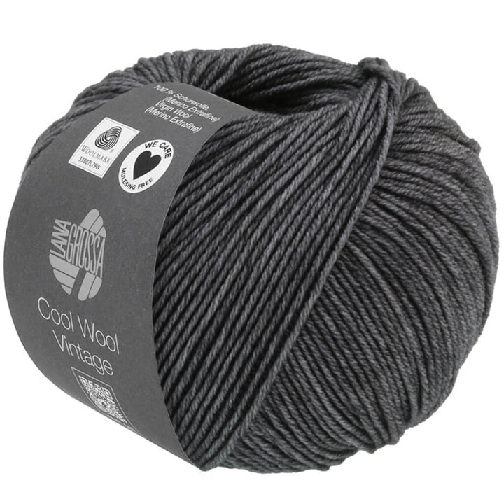 Lana Grossa 7370 - Anthrazit Lana Grossa Cool Wool Vintage Lieblingsgarn