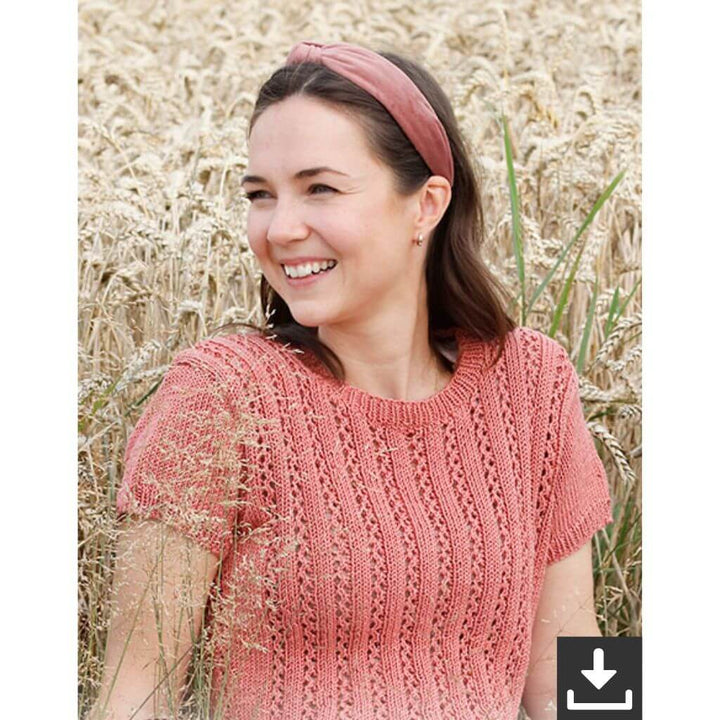 Drops Design Pattern Top Coral Gables Strickset - Drops (PDF) Lieblingsgarn