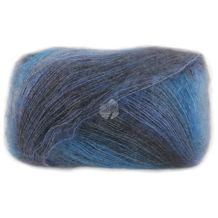 Lana Grossa 103 - Dunkelgrau/Jeans-/Graublau/Marine/Anthrazit Lana Grossa Cottonhair Lieblingsgarn