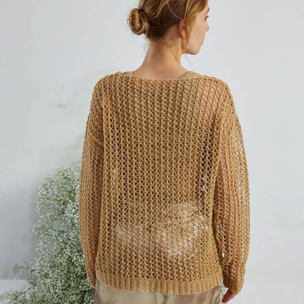Lang Yarns Pattern Durchlässiger Pullover Strickanleitung - Lang Yarns (PDF) Lieblingsgarn
