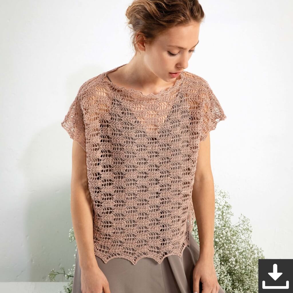 Lang Yarns Pattern Luftiges Shirt Strickanleitung - Lang Yarns (PDF) Lieblingsgarn