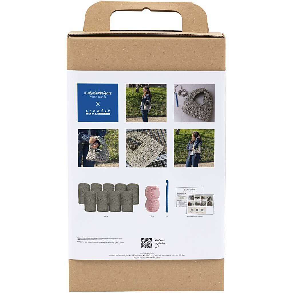 Creativ Company Creativ Company Kreativ-Set Häkeln Grob gehäkelte Tasche Lieblingsgarn