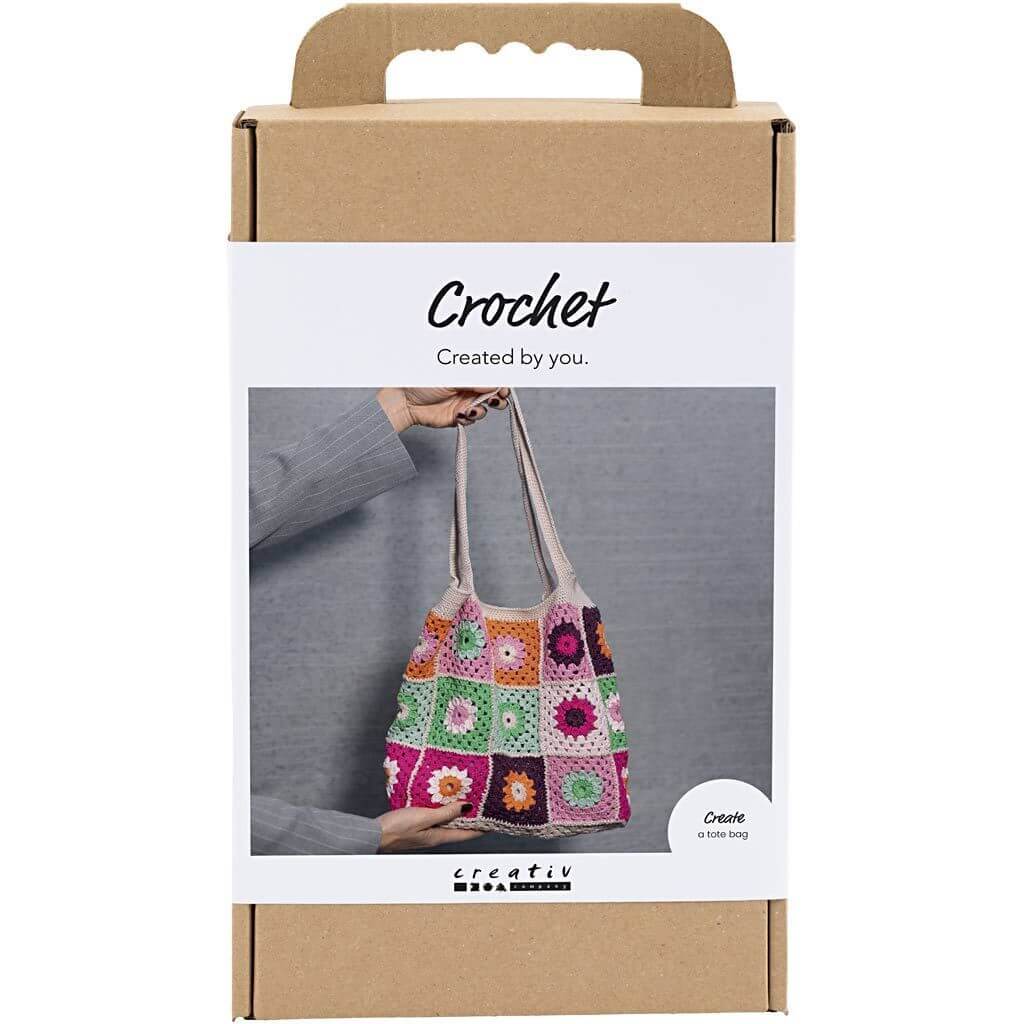 Creativ Company Creativ Company Kreativ-Set Häkeln Granny-Square-Tasche Lieblingsgarn