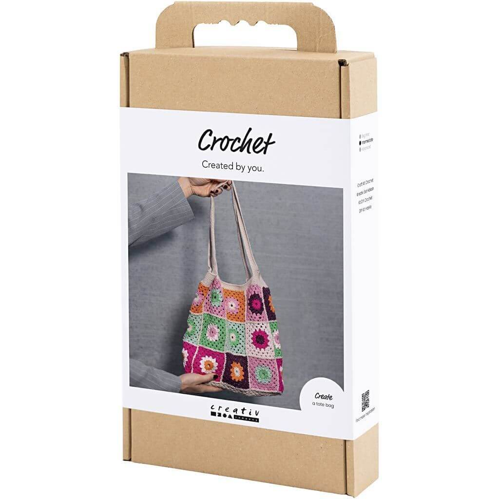 Creativ Company Creativ Company Kreativ-Set Häkeln Granny-Square-Tasche Lieblingsgarn