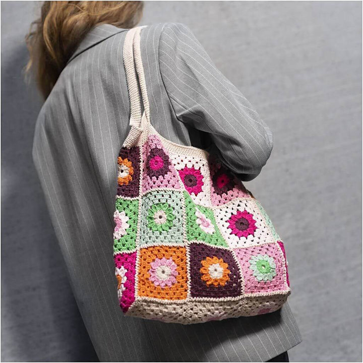 Creativ Company Creativ Company Kreativ-Set Häkeln Granny-Square-Tasche Lieblingsgarn