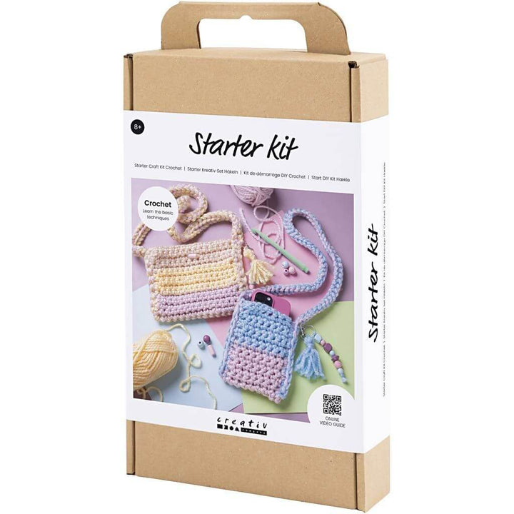 Creativ Company Creativ Company Starter Häkeln-Set Taschen Lieblingsgarn