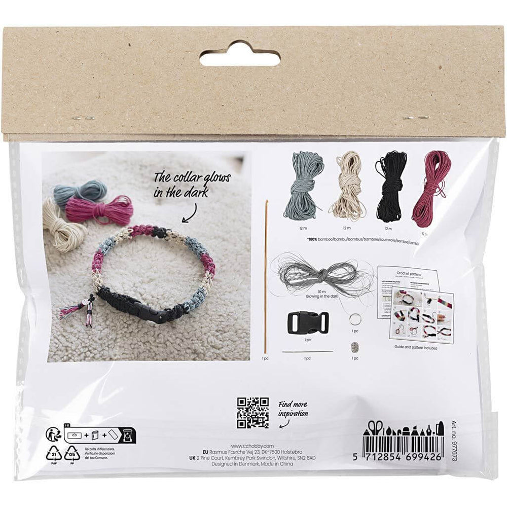 Creativ Company Creativ Company Mini Häkeln-Set Hundehalsband Lieblingsgarn