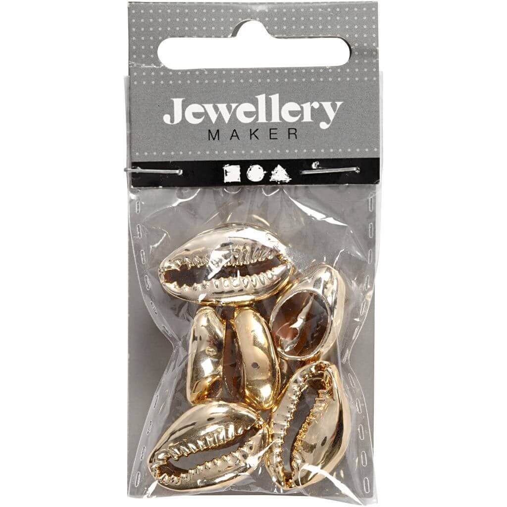 Creativ Company Creativ Company Muschelperlen vergoldet, 6 Stk. Lieblingsgarn