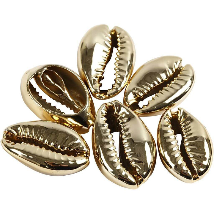 Creativ Company Creativ Company Muschelperlen vergoldet, 6 Stk. Lieblingsgarn