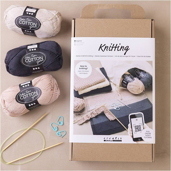 Creativ Company Creativ Company Starter Stricken-Set Küchenlappen Lieblingsgarn