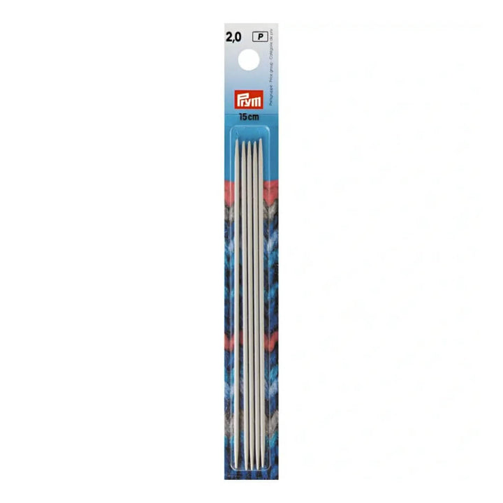Prym 15 cm / 2 Prym Strumpfstricknadeln ALU 10 - 40 cm Lieblingsgarn