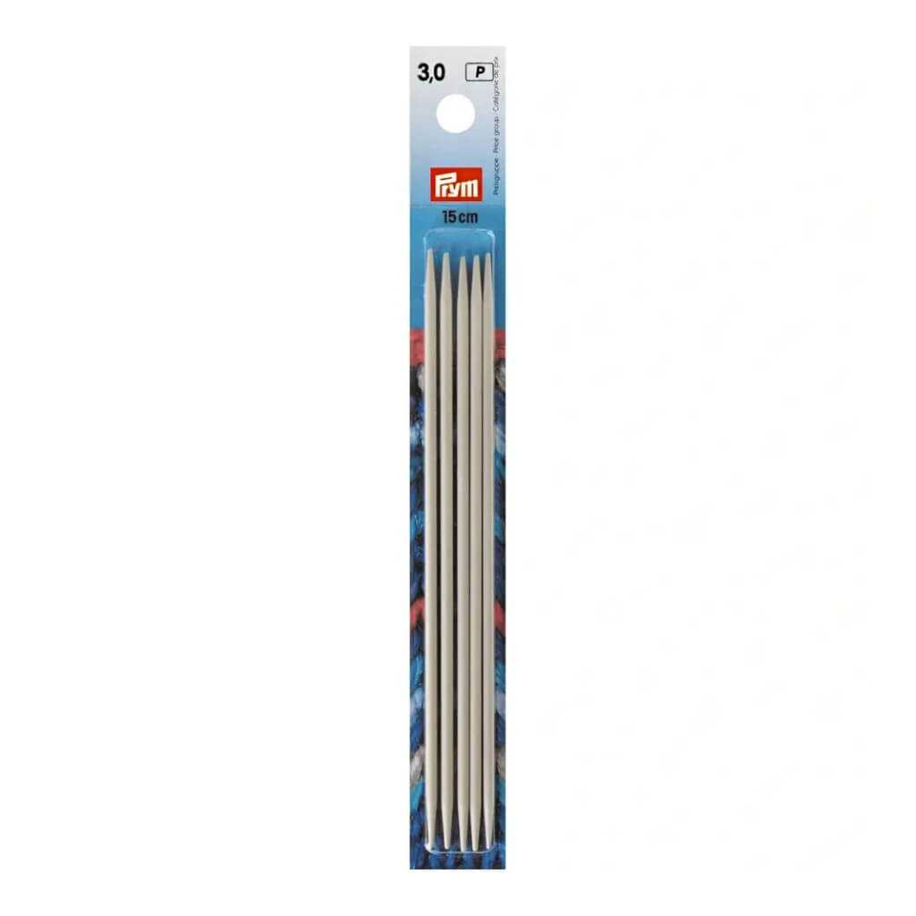 Prym 15 cm / 3 Prym Strumpfstricknadeln ALU 10 - 40 cm Lieblingsgarn