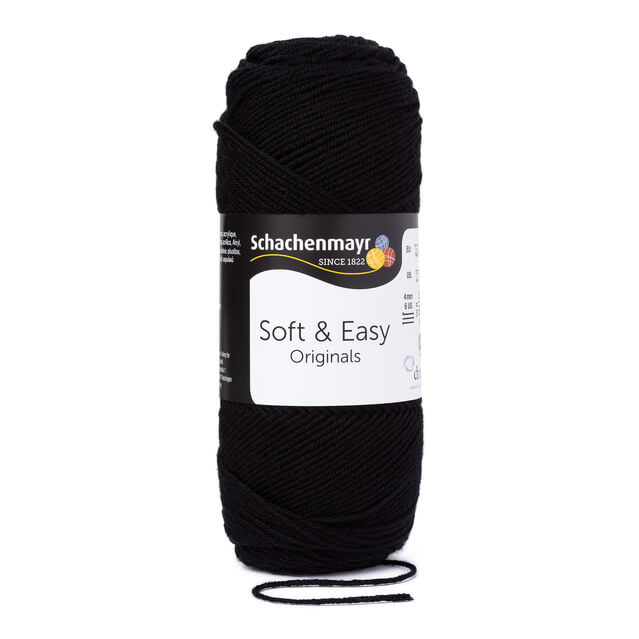 Schachenmayr 99 - Schwarz Schachenmayr Soft & Easy Lieblingsgarn