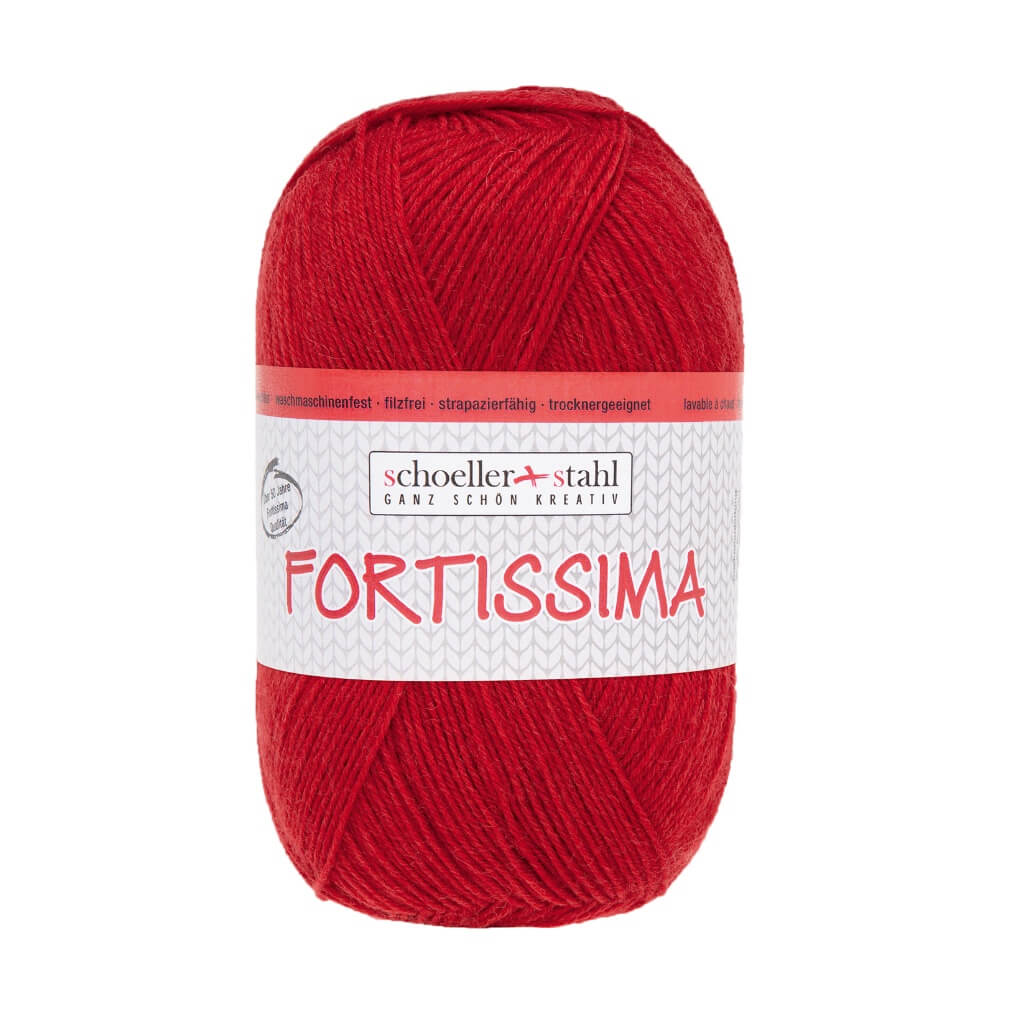 Schoeller + Stahl 2098 - Rot Schoeller + Stahl Fortissima Socka 100 - Sockenwolle Lieblingsgarn