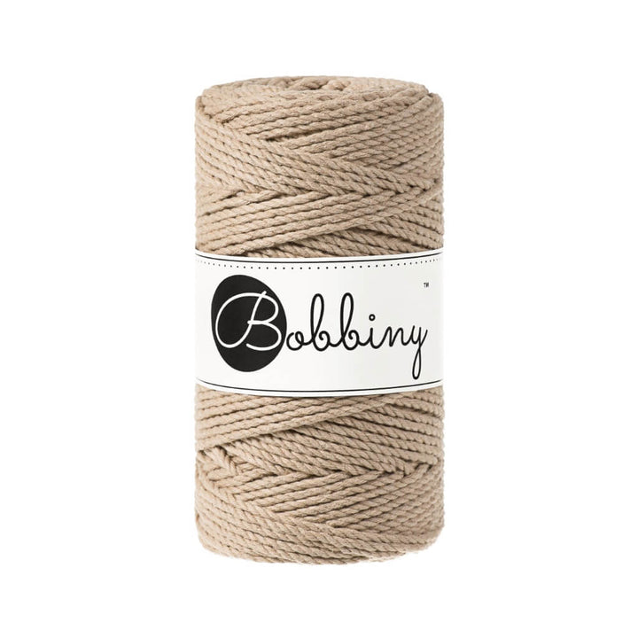 Bobbiny Sand Bobbiny Makramee Garn 3mm gedreht Lieblingsgarn