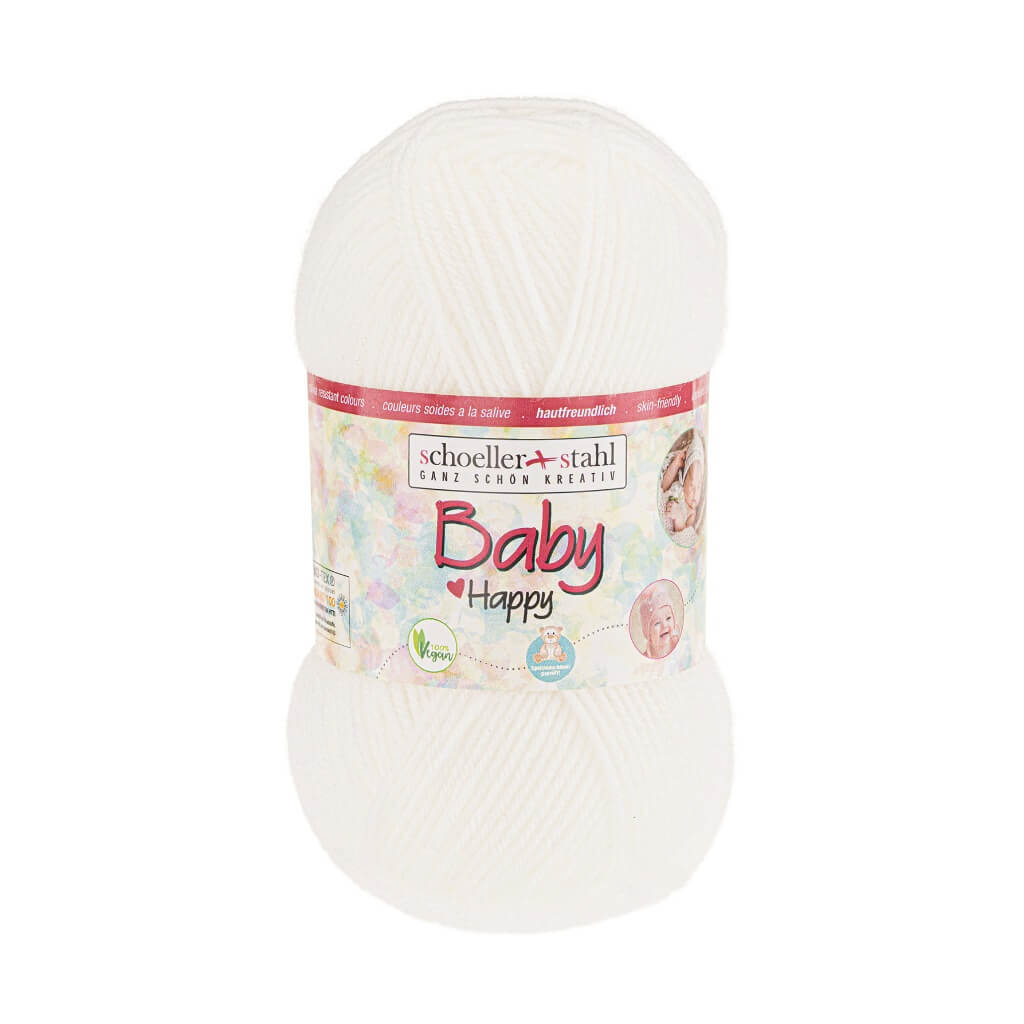Schoeller + Stahl 1 - Weiss Schoeller+Stahl Baby Happy 50g Lieblingsgarn