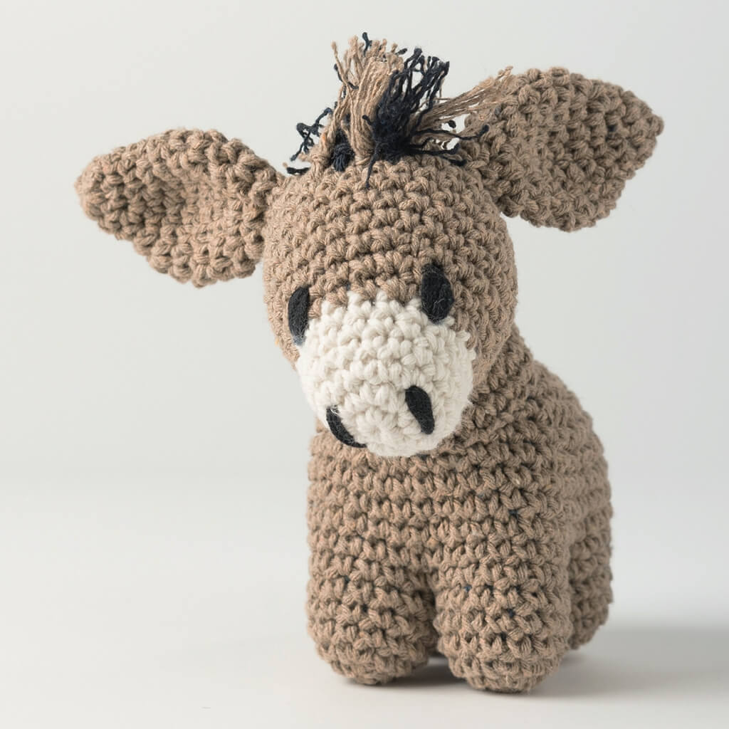 Hoooked Amigurumi Esel Joe Häkelset - Hoooked Lieblingsgarn
