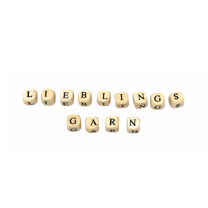 Meyco Meyco ABC-Bastelperlen aus Holz Ø 9 mm - Buchstabenperlen Lieblingsgarn