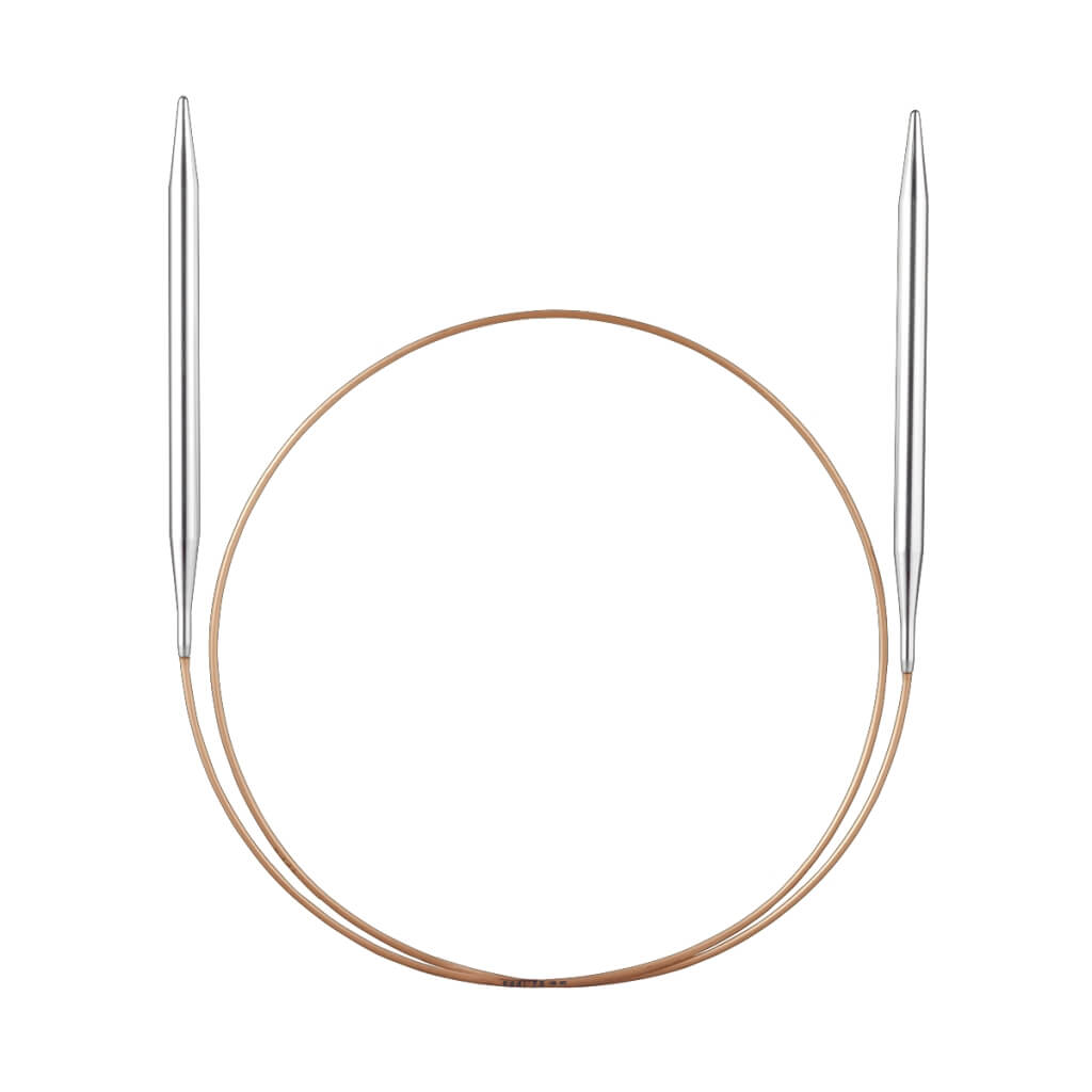 Addi Premium Rundstricknadeln MS in Weißbronze 100 cm - 150 cm - 105-7