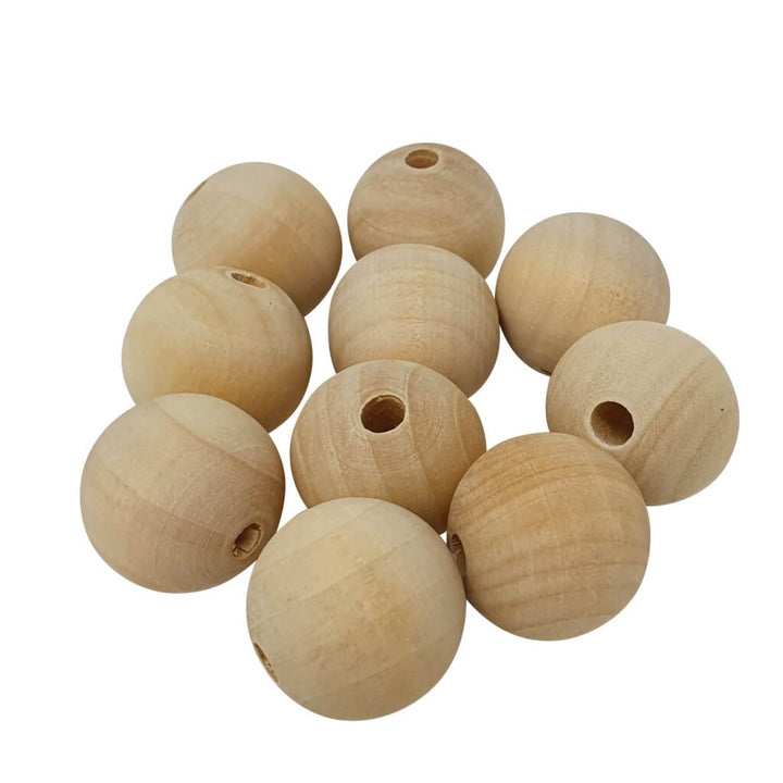 De Bondt B.V. De Bondt Makramee Holzperlen Ø 25 mm Lieblingsgarn