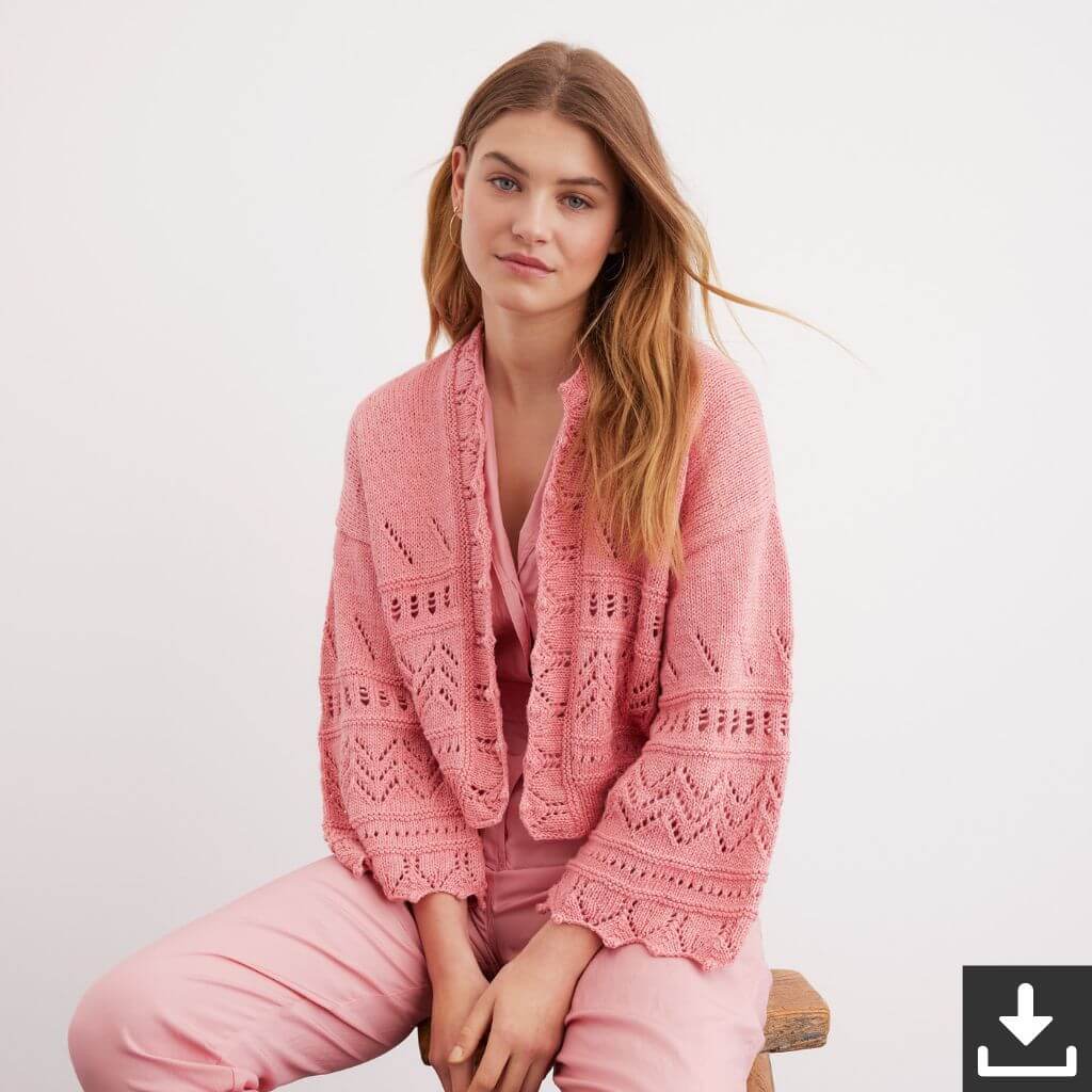 Lana Grossa Pattern Damen Cardigan Strickanleitung - Lana Grossa (PDF) Lieblingsgarn