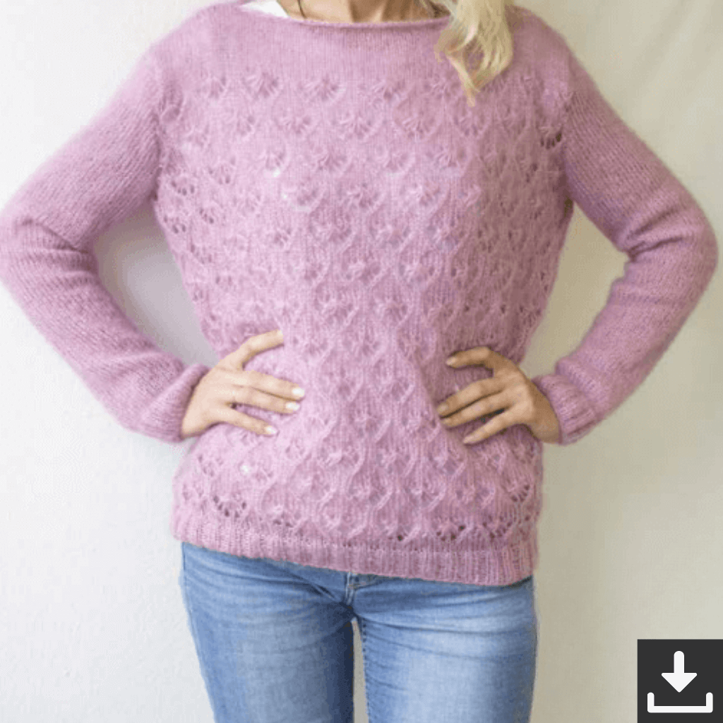 Pro Lana Pattern Pro Lana - Ajour Damenpulli Strickanleitung (PDF) Lieblingsgarn