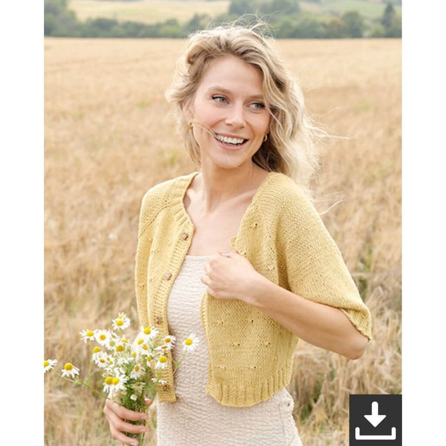 Drops Dandelion Heart Cardigan Strickanleitung - Drops (PDF) Lieblingsgarn