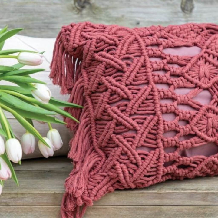 Durable Pattern Daring Diamonds Kissen Durable Rope (PDF) Lieblingsgarn