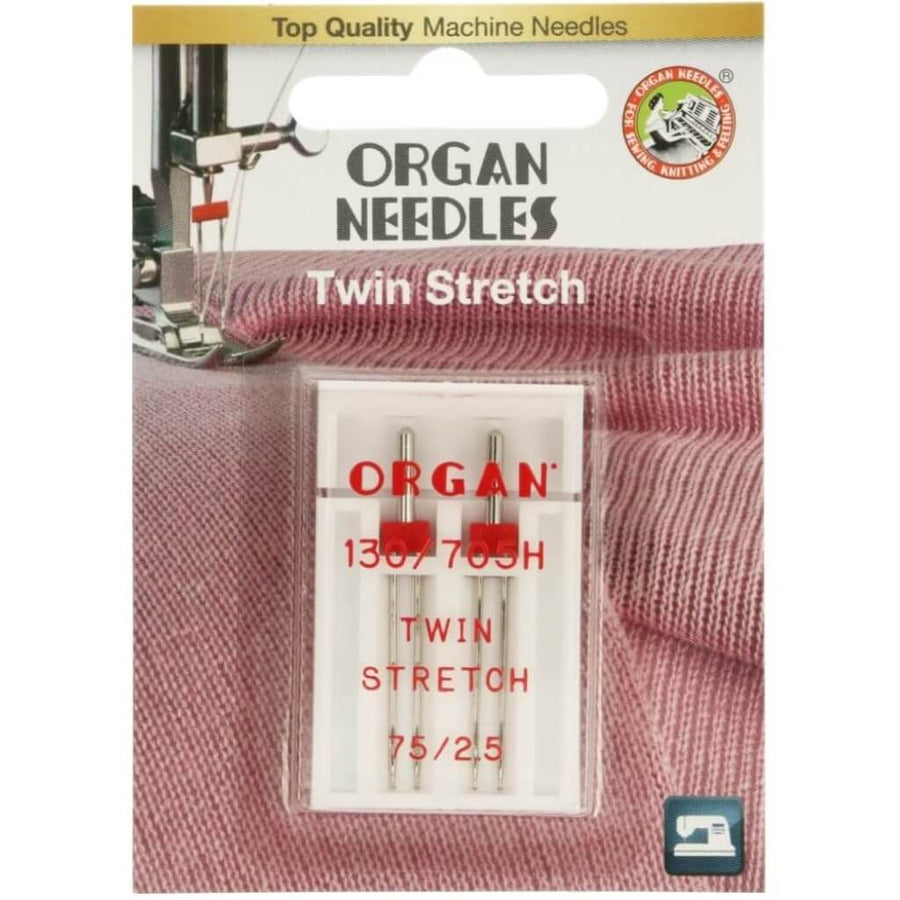 Organ Needles Organ Needles Twin Stretch Nähnadeln 75/2,5 Lieblingsgarn