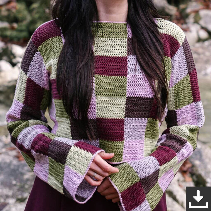 Wisteria Knitting Pattern Pullover Free Flow Sweater Häkelanleitung - Wisteria Knitting (PDF) Lieblingsgarn